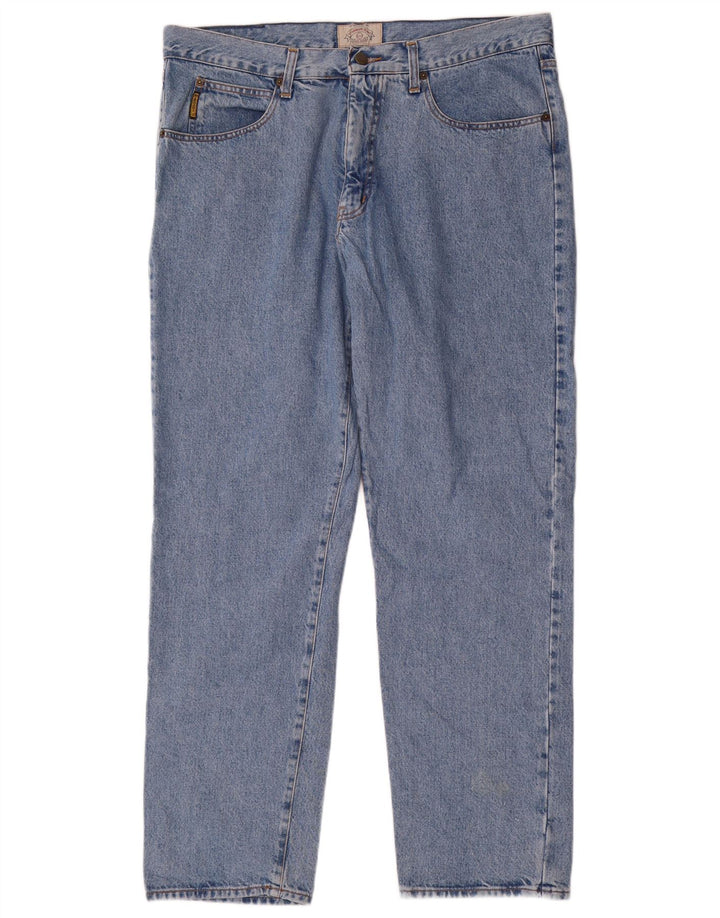 Jeans dritti da uomo Armani W36 L33 in cotone blu