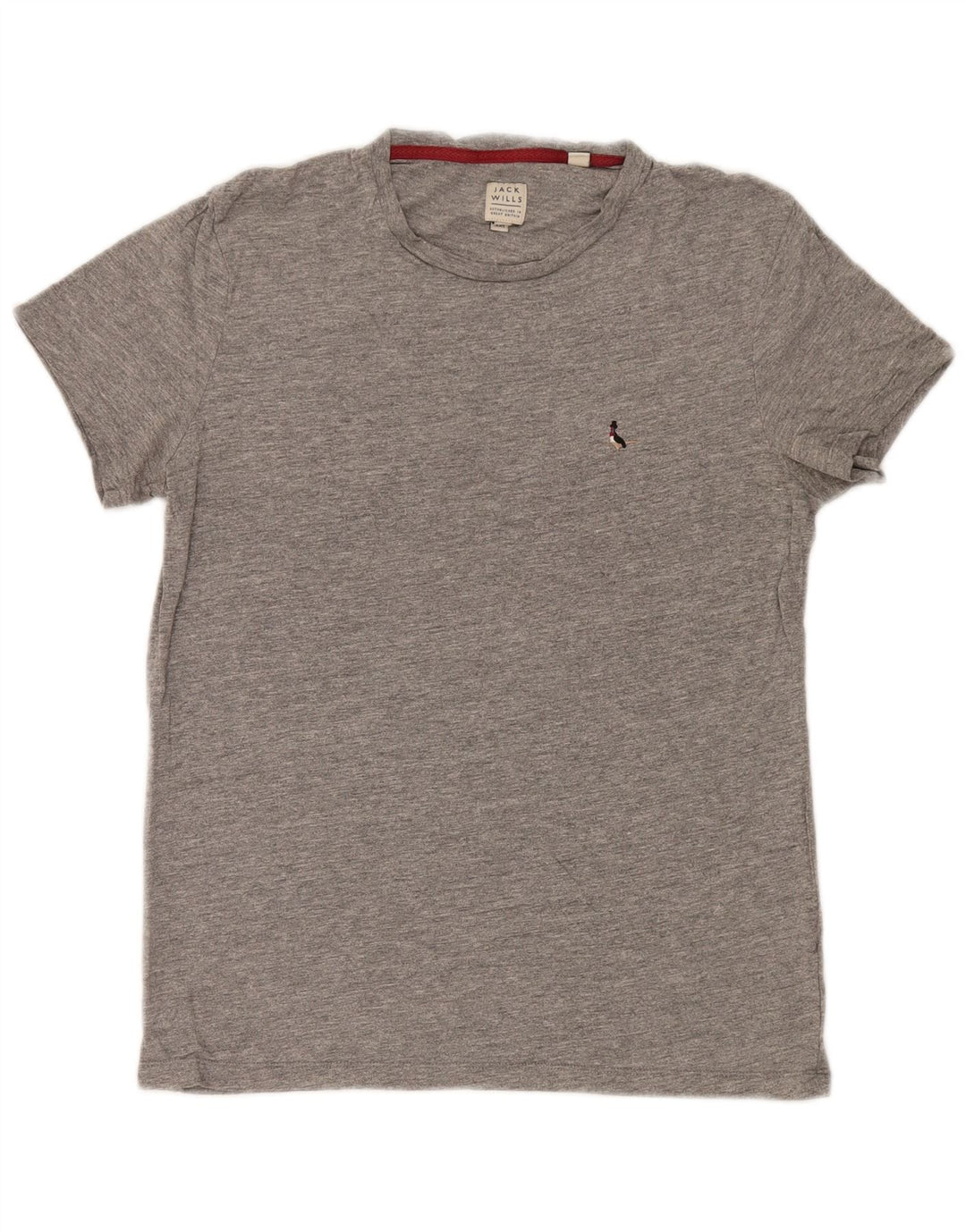 T-shirt da uomo Jack Wills Top 2XS cotone chiazzato grigio