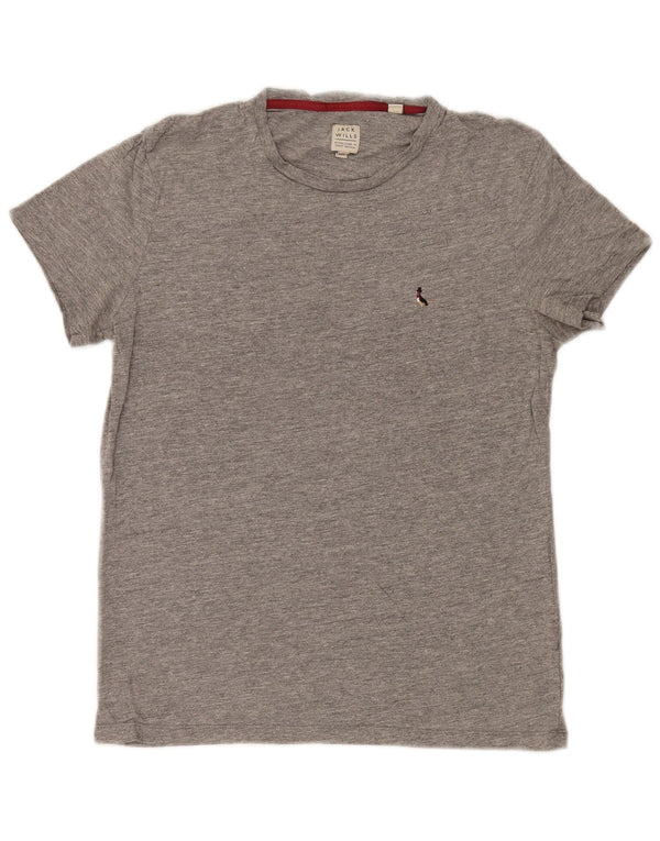 T-shirt da uomo Jack Wills Top 2XS cotone chiazzato grigio