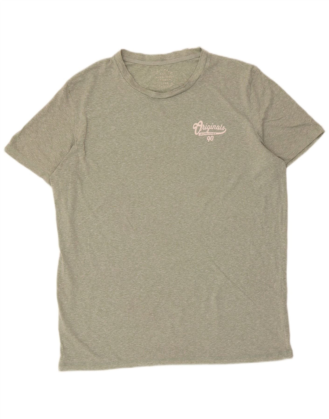Jack & Jones T-shirt da uomo Top grande in poliestere chiazzato verde