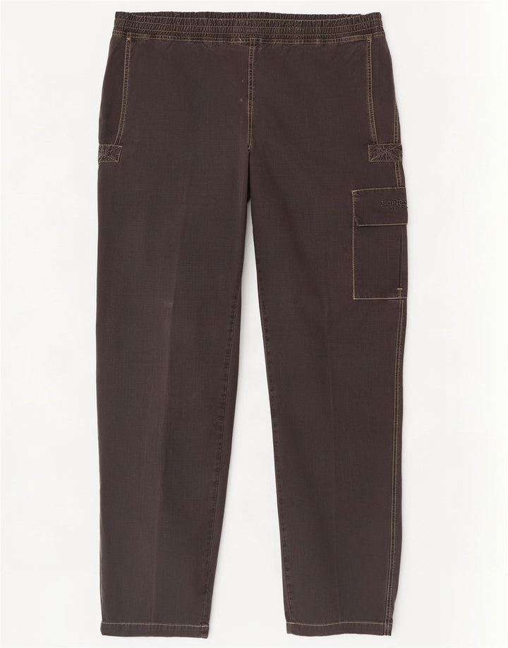 Pantaloni cargo dritti da uomo Murphy & Nye W36 L35 cotone grigio