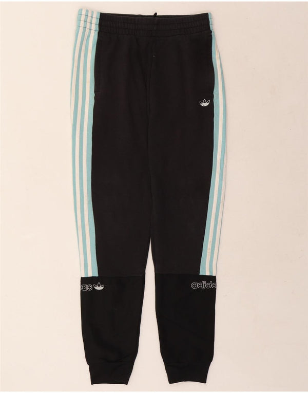 Pantaloni da tuta da ragazzo Adidas Joggers 15-16 anni Colorblock nero