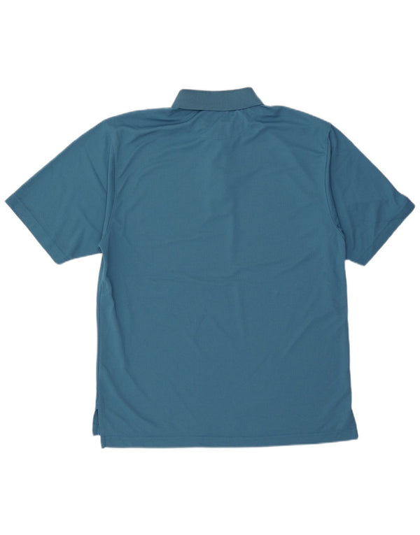 Dockers Mens Polo Shirt Large Blue Polyester