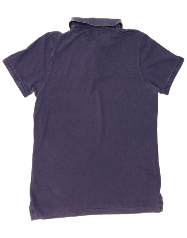 TOMMY HILFIGER Polo da uomo XL in cotone blu navy