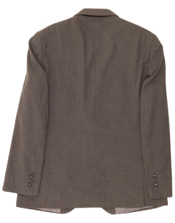 Giacca blazer a 2 bottoni vestibilità regolare da uomo Marks & Spencer UK 40 Grigio medio