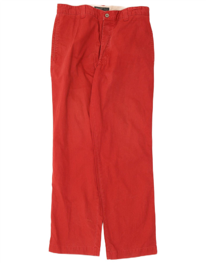 Pantaloni dritti da uomo in velluto a coste Dockers W31 L30 Rossi