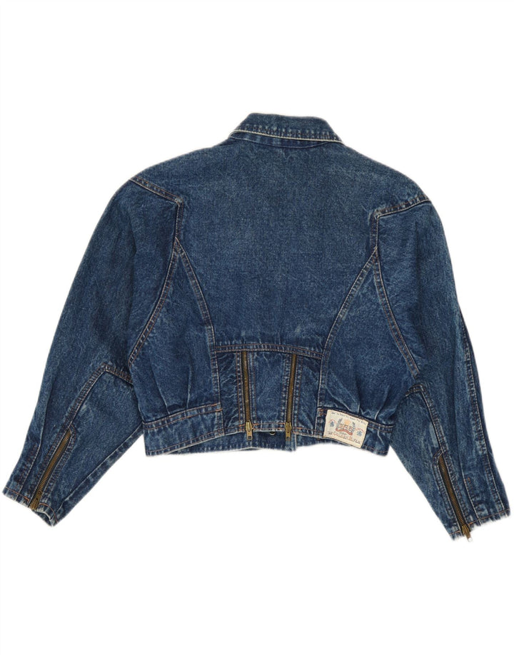 Giacca in denim corta da donna Rifle UK 14 cotone blu medio