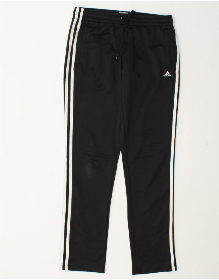 ADIDAS Womens Climalite Tracksuit Trousers UK 10 Small  Black Polyester Vintage Adidas and Second-Hand Adidas from Messina Hembry 