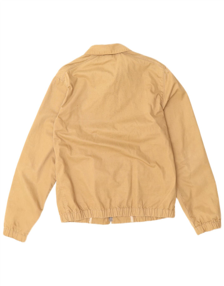 BEN SHERMAN Mens Bomber Jacket UK 36 Small Beige Cotton