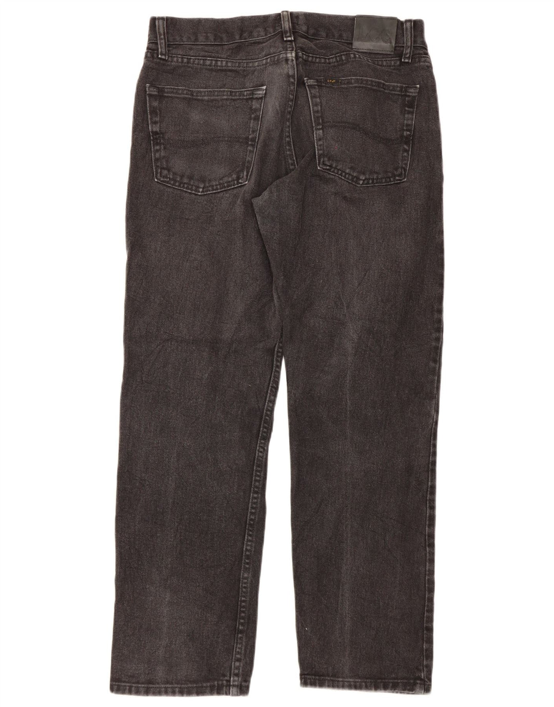 Jeans dritti Lee da uomo vestibilità regolare W33 L30 cotone nero