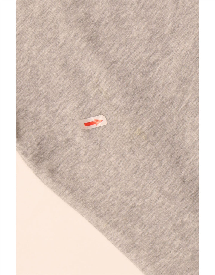 Felpa con cappuccio grafica da uomo Fila XL in cotone grigio