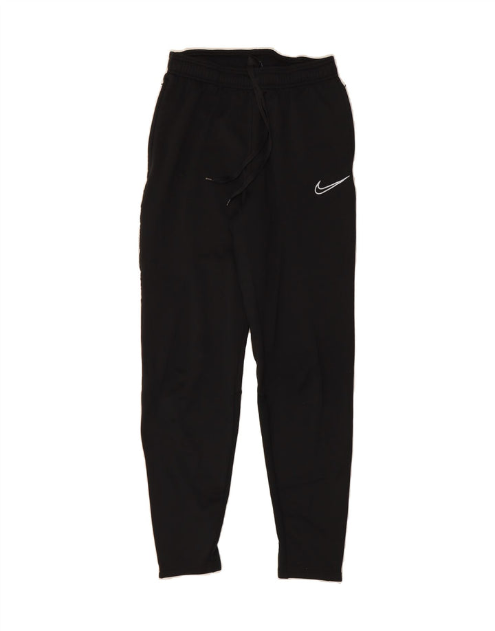 NIKE Womens Dri Fit Tracksuit Trousers UK 8 Small  Black Polyester Vintage Nike and Second-Hand Nike from Messina Hembry 