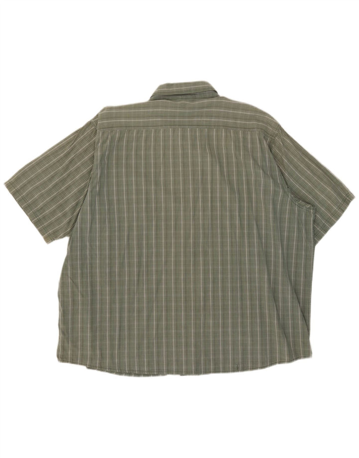 Camicia a maniche corte da uomo Wrangler 3XL a righe verdi