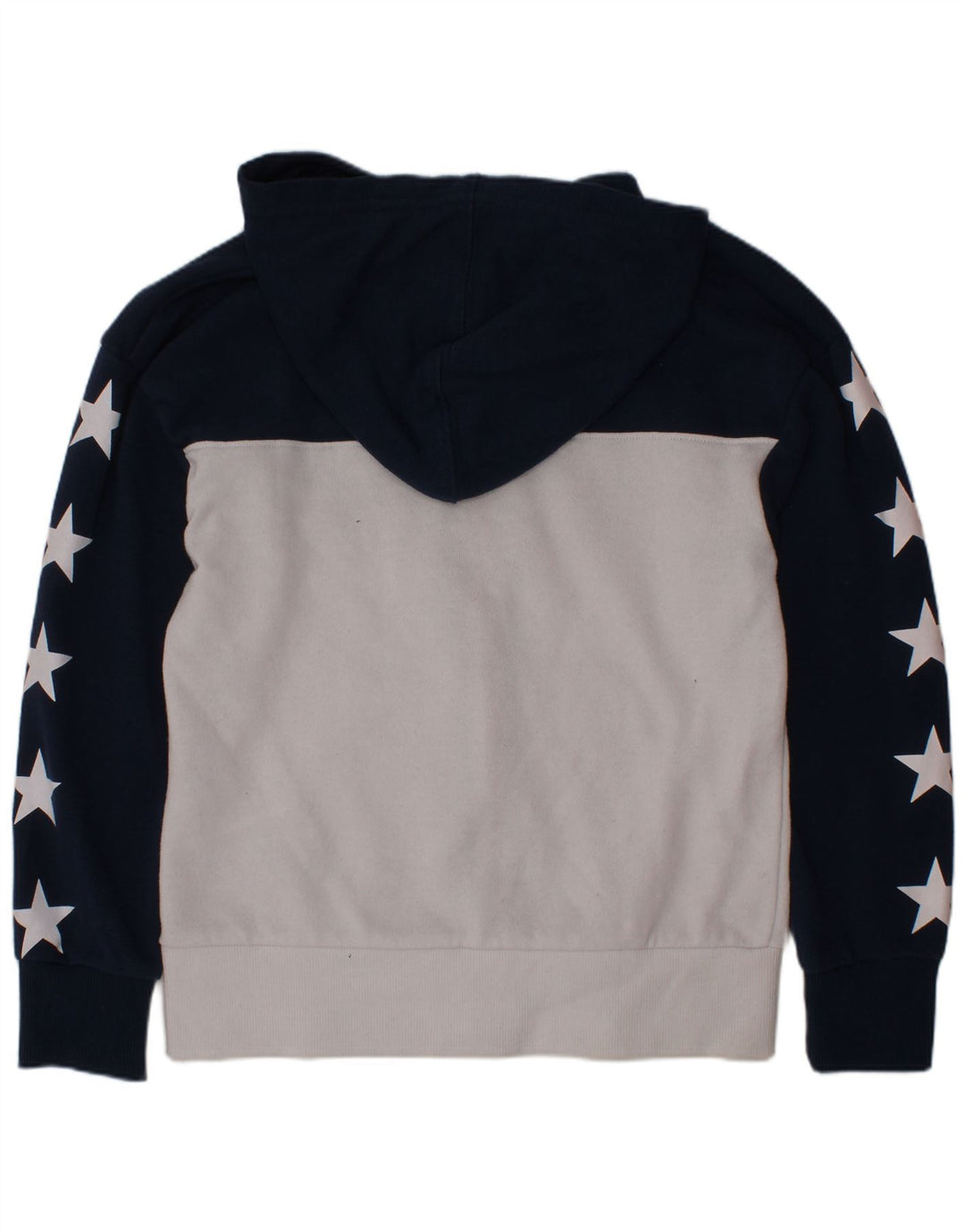 Maglione con cappuccio e zip CONVERSE per ragazzi 8-9 anni piccolo blu navy color block