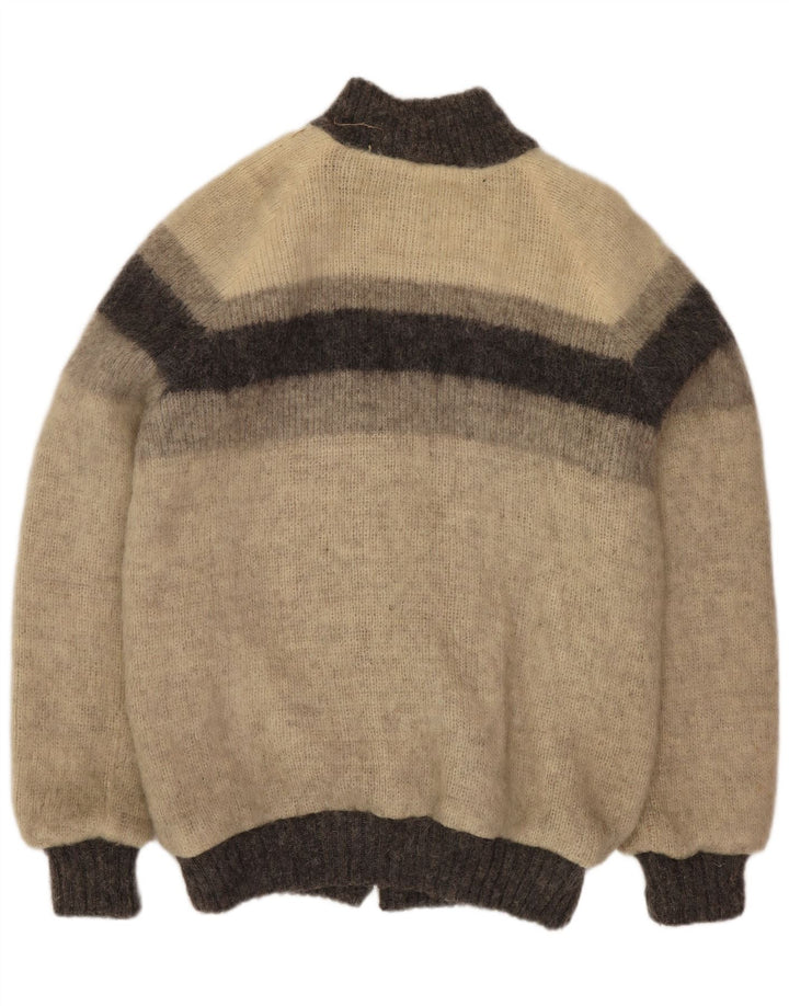 Giacca bomber in maglia da uomo Alafoss Icewool UK 40 Large Grey Colourblock invernale