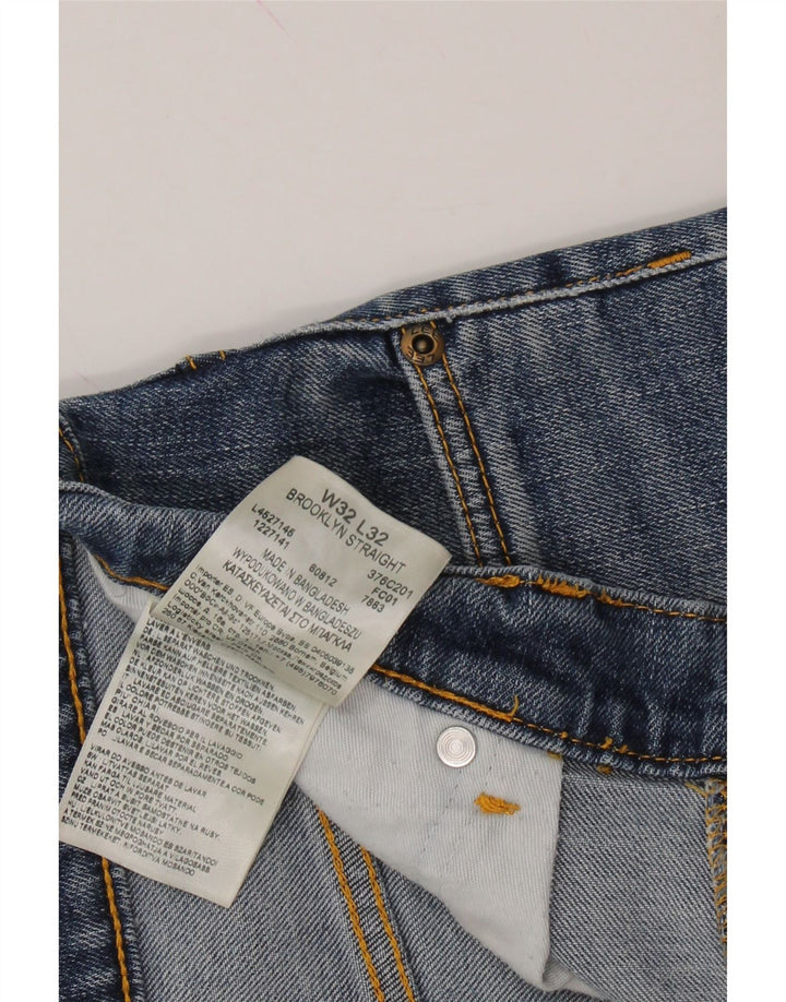 LEE Mens Brooklyn Straight Jeans W32 L32 Blue Cotton Vintage Lee and Second-Hand Lee from Messina Hembry 