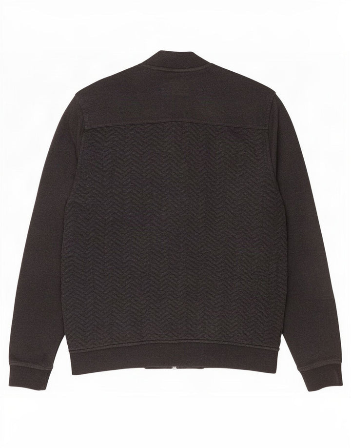 Giacca da tuta da uomo Ted Baker taglia 4 grande poliestere grigio a spina di pesce