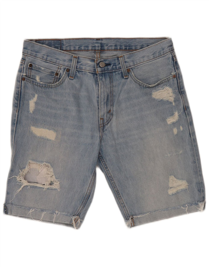 Pantaloncini Levi's da uomo 511 slim fit in denim invecchiato W33 cotone blu medio