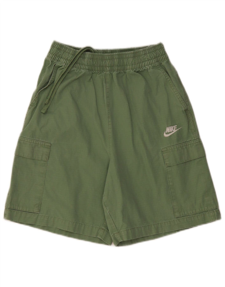 Pantaloncini sportivi da donna NIKE UK 6 XS verde cotone
