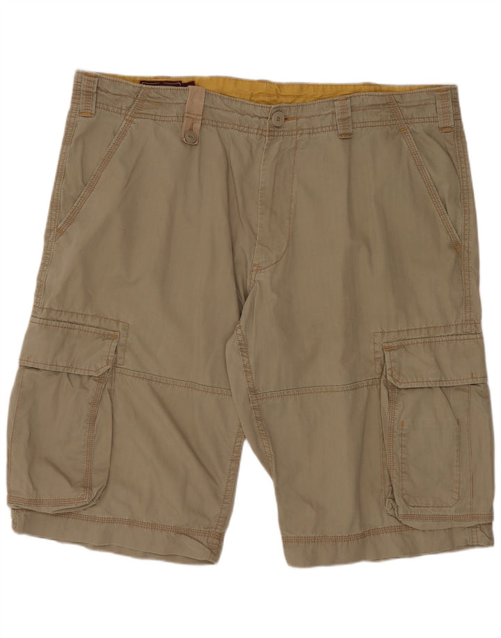 Pantaloncini cargo da uomo vestibilità regolare Marlboro Classics W40 XL cotone kaki