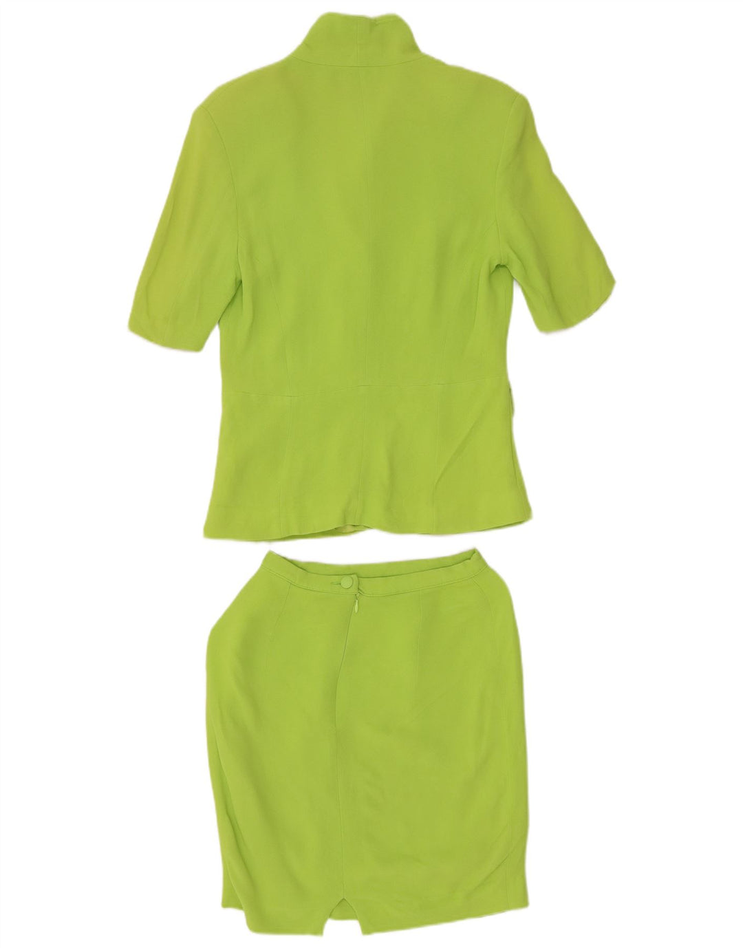 Set gonna da donna in 2 pezzi a 4 bottoni Swish UK 8 piccolo W24 verde