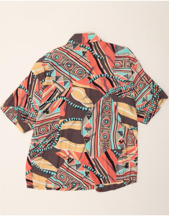 FAST WAY Womens Abstract Pattern Shirt Blouse EU 38 Medium Multicoloured Vintage Fast Way and Second-Hand Fast Way from Messina Hembry 