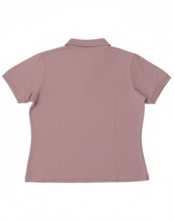 Polo oversize da donna Kappa UK 10 piccola in cotone rosa