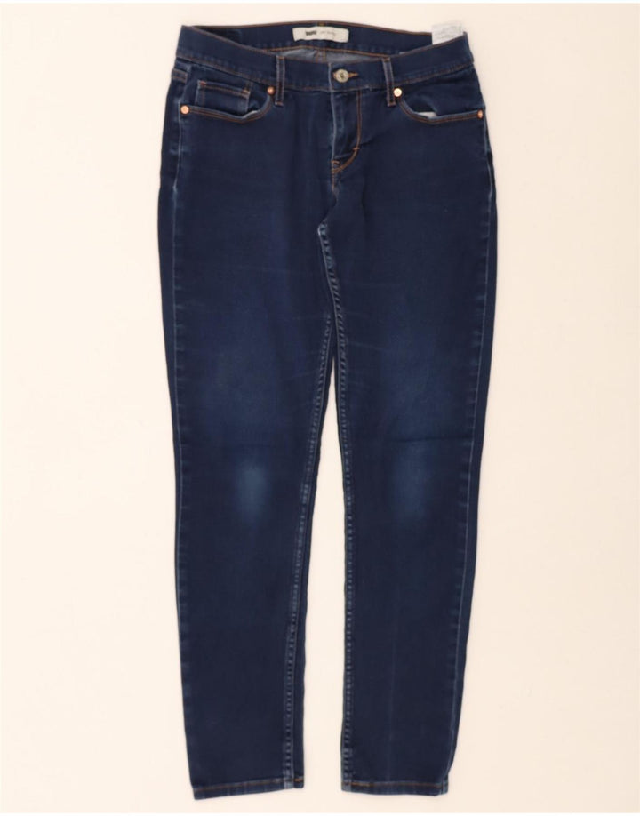 LEVI'S Womens Skinny Jeans W29 L32 Navy Blue Cotton Vintage Levi's and Second-Hand Levi's from Messina Hembry 