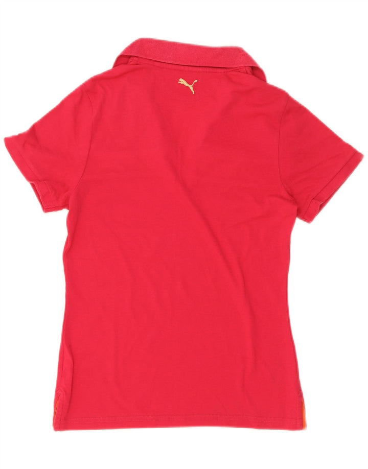Polo Puma da donna UK 12 color block rosa medio