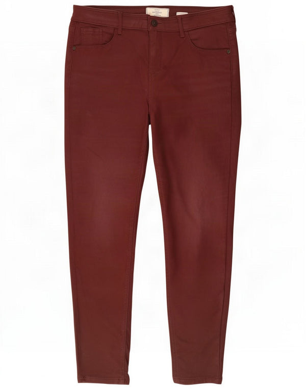 Fat Face Jeans Jeggings da donna UK 14 Large W32 L28 Viscosa bordeaux
