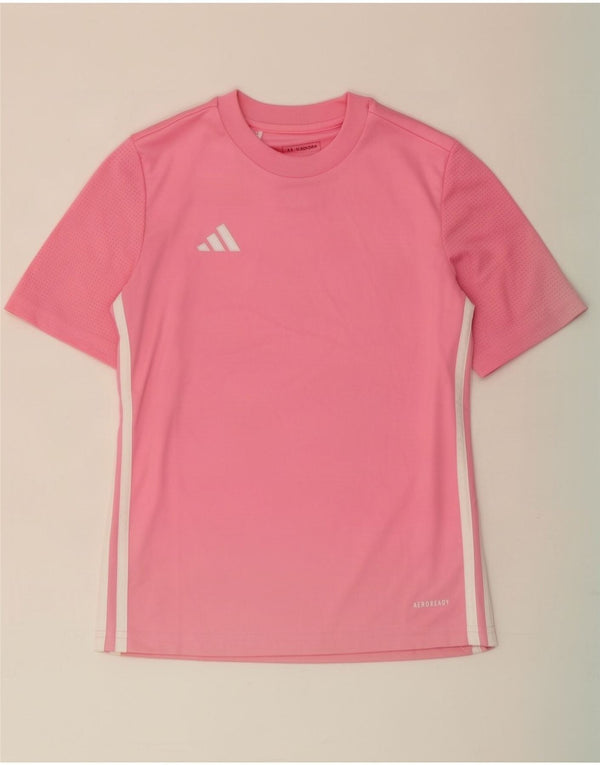 Maglietta Adidas Aeroready per ragazze, 11-12 anni, in poliestere rosa