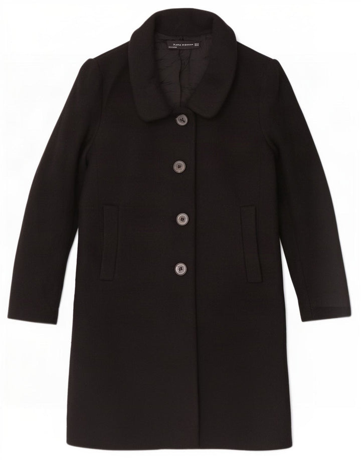 Cappotto Zara da donna UK 6 XS in lana nera