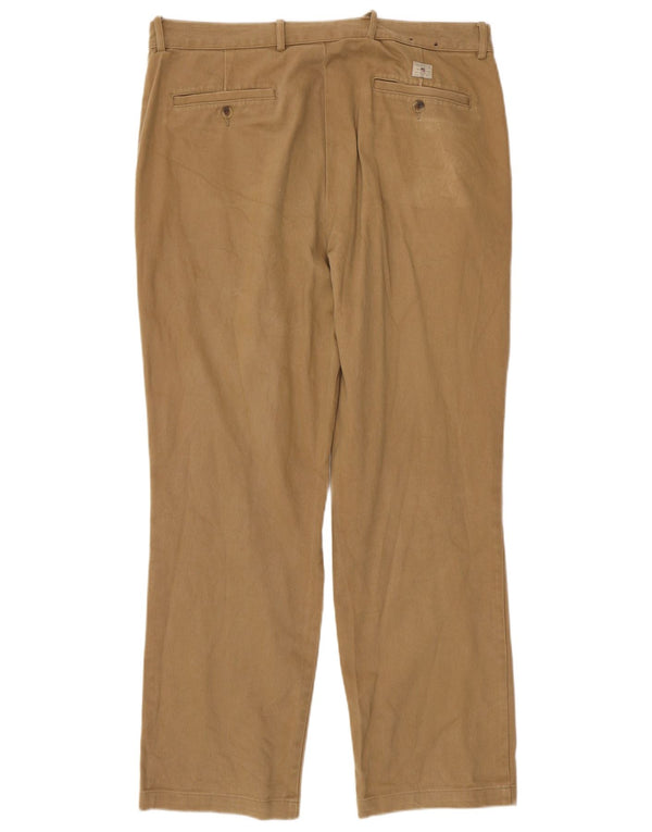 Pantaloni chino dritti da uomo Gant W36 L30 in cotone beige