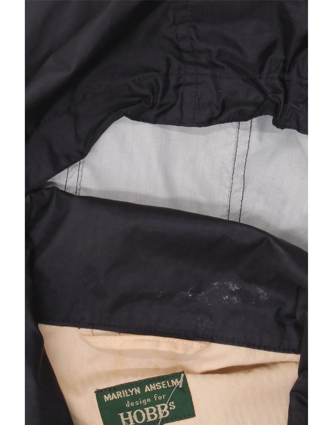 Giacca antipioggia oversize da donna HOBBS Marilyn Anselm UK 14 medio blu navy