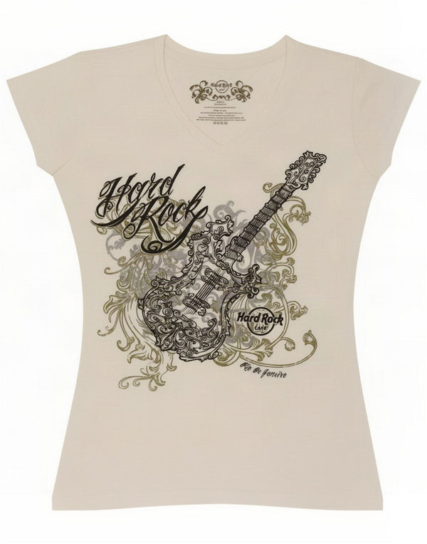T-shirt grafica per ragazze Hard Rock Cafe 11-12 anni Piccola Bianca