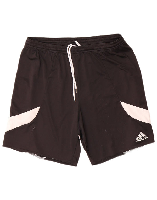 Pantaloncini sportivi Adidas Climalite da donna UK 16 Large Black Colourblock