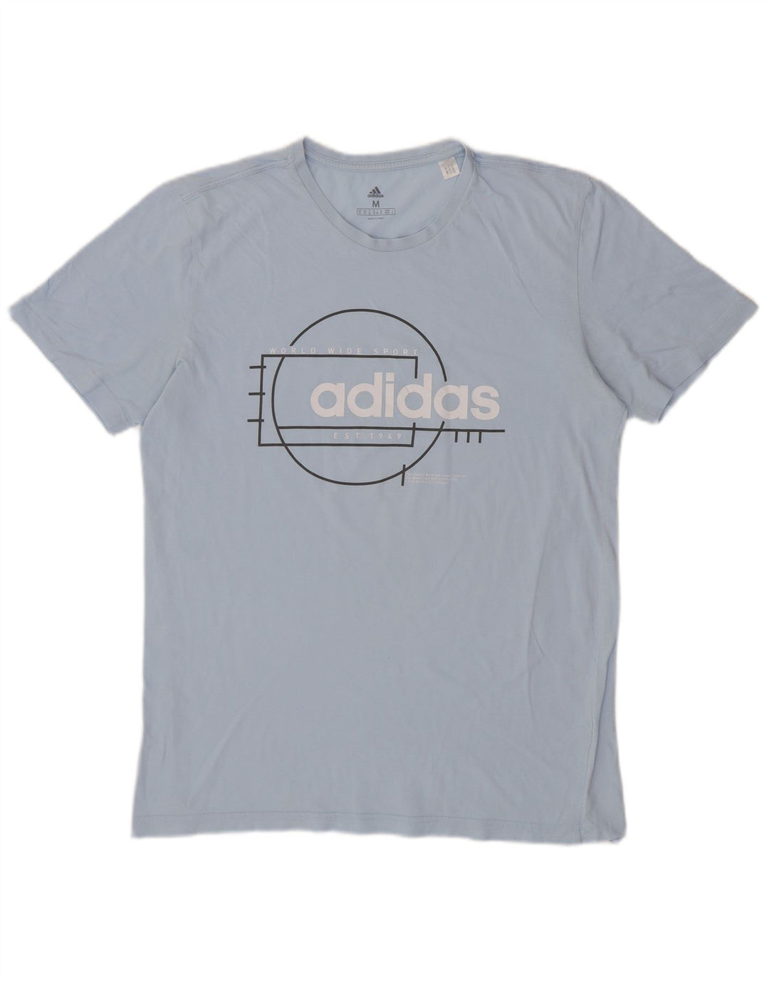 T-shirt grafica da uomo ADIDAS Top blu medio
