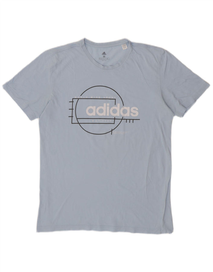 T-shirt grafica da uomo ADIDAS Top blu medio