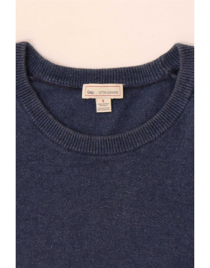 Maglione maglione girocollo da uomo Gap piccolo in cotone blu navy