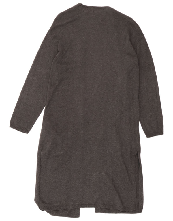 Maglione Cardigan Lungo Bambina Zara 9-10 Anni Viscosa Grigia