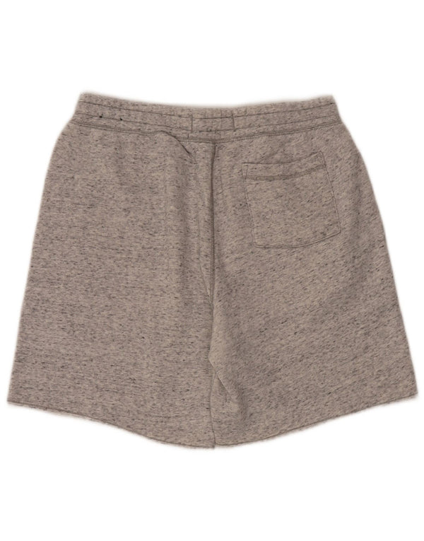 Pantaloncini sportivi Hollister da uomo con grafica grafica in cotone chiazzato grigio medio