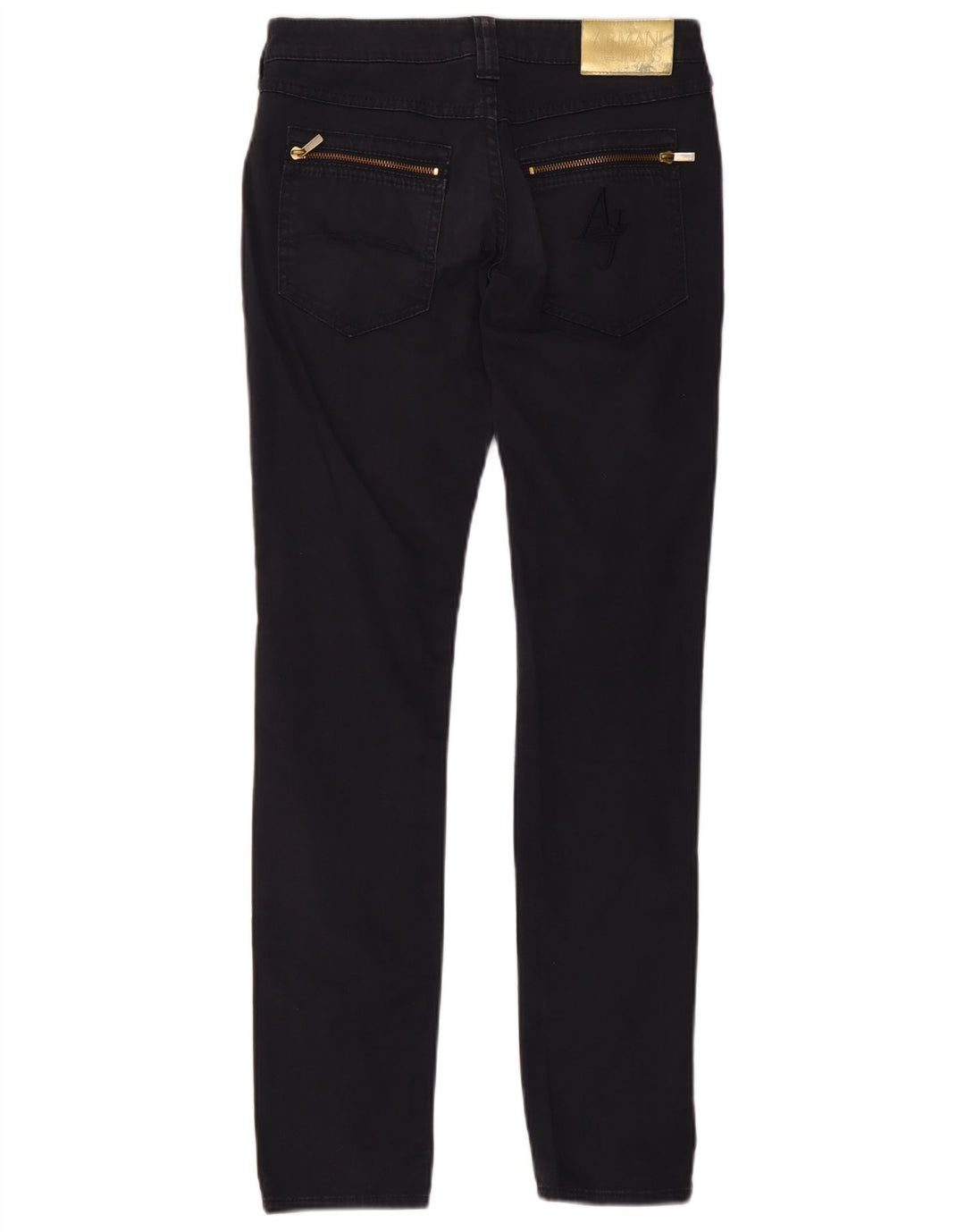 Jeans slim da donna Armani W27 L30 cotone blu navy
