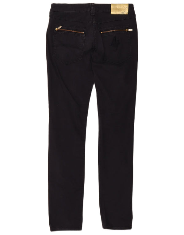 Jeans slim da donna Armani W27 L30 cotone blu navy
