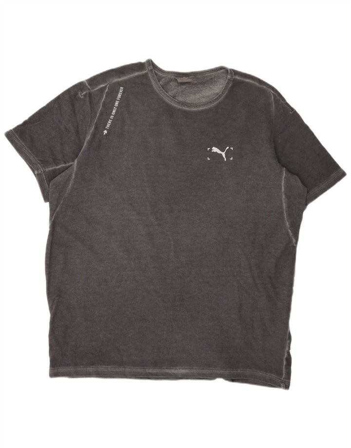 T-shirt da uomo Puma Top XL grigia screziata