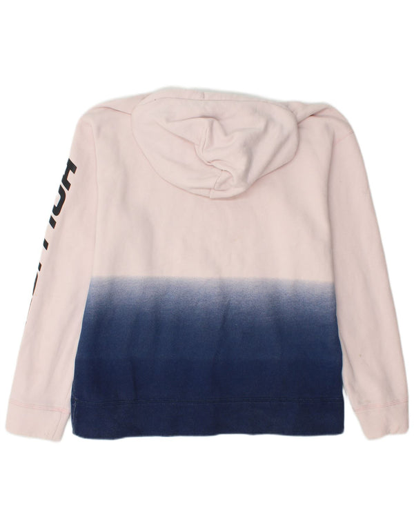 Maglione con cappuccio grafico da uomo HOLLISTER grande in cotone color block bianco