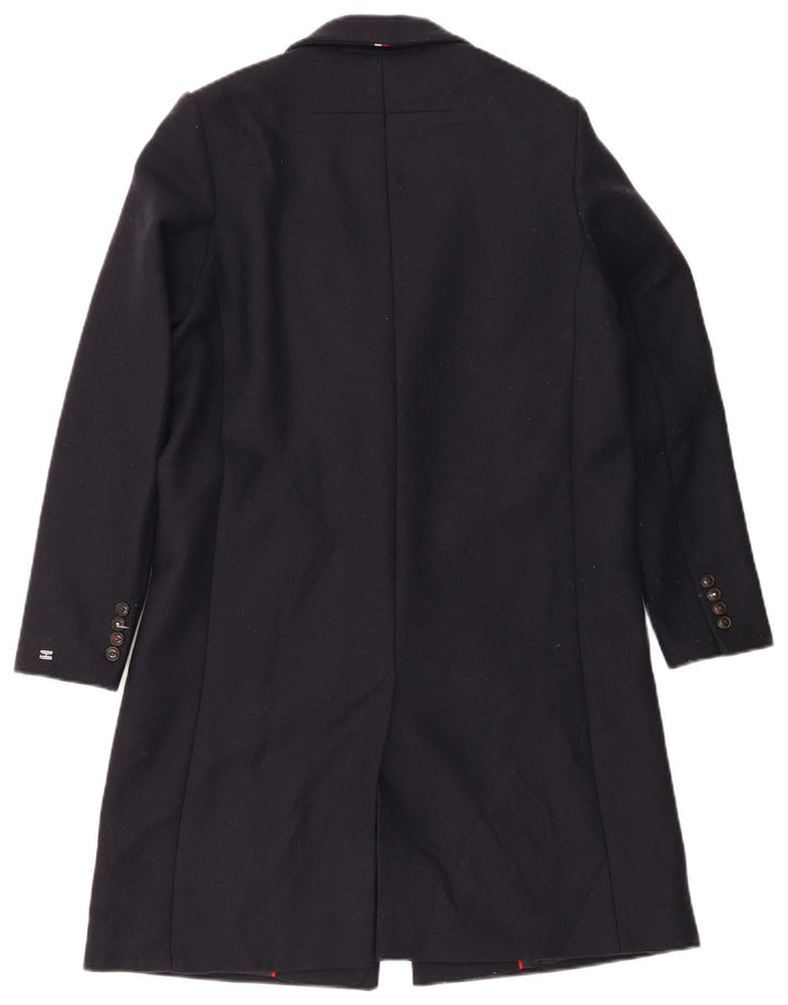 Cappotto da donna Tommy Hilfiger US 8 medio in lana blu navy
