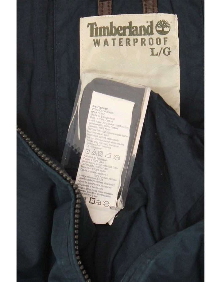 Giacca da uomo Timberland UK 40 Large in cotone blu navy