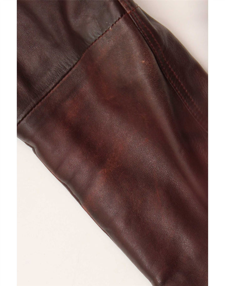 Giacca da motociclista da donna Derimod Expo UK 14 Large in pelle bordeaux