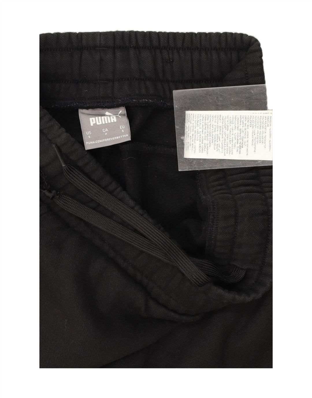 PUMA Mens Tracksuit Trousers Joggers Small  Black Cotton Vintage Puma and Second-Hand Puma from Messina Hembry 