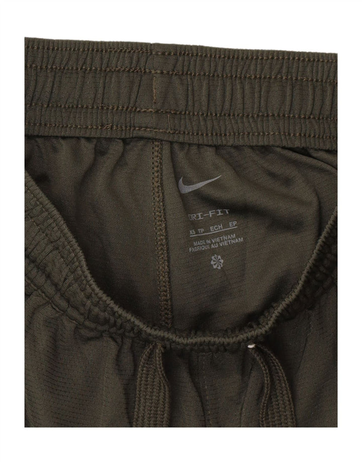 NIKE Mens Dri Fit Sport Shorts XS  Khaki Polyester Vintage Nike and Second-Hand Nike from Messina Hembry 